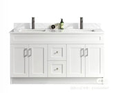 60'' DOUBLE SINKS HDF VANITY WITH TOP